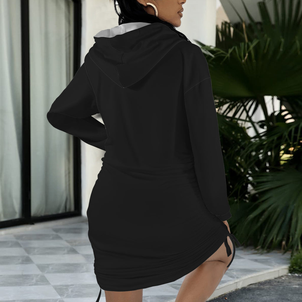 Rainbow pentagram Goddess Gothic Style Hoodie Dress