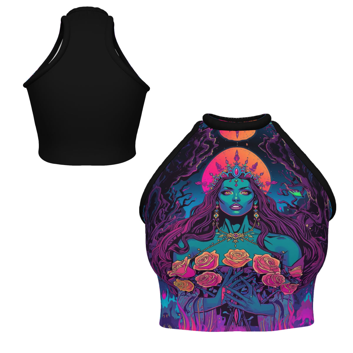 All Over Print Custom Women's Crew Neck Tank Top