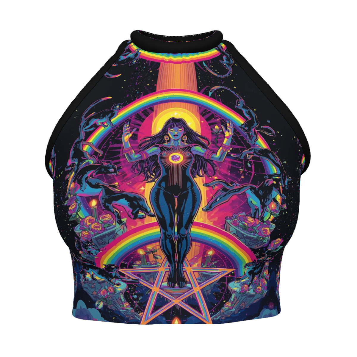 All Over Print Custom Women's Crew Neck Tank Top
