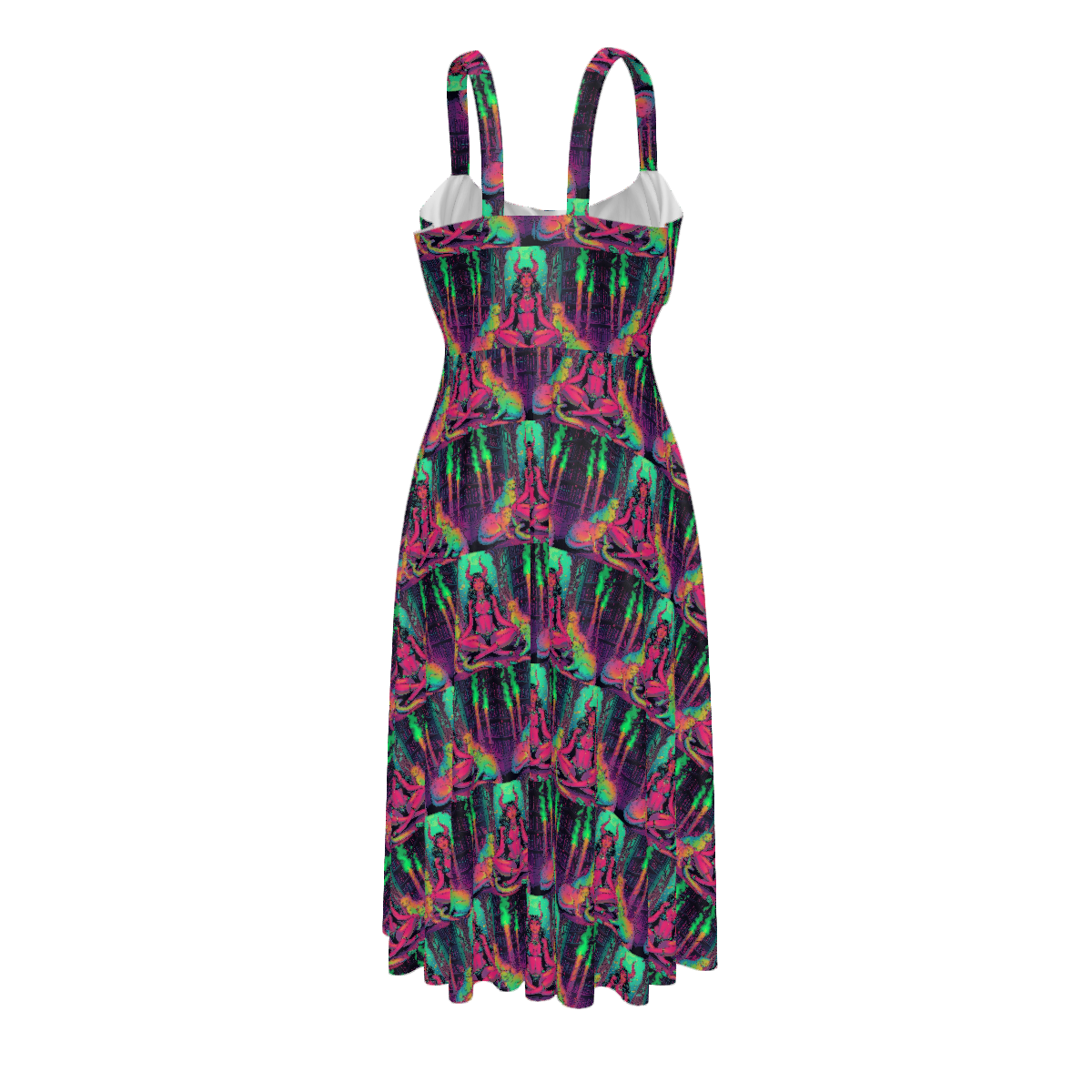 All Over Print Women's Suspender Casual Dress