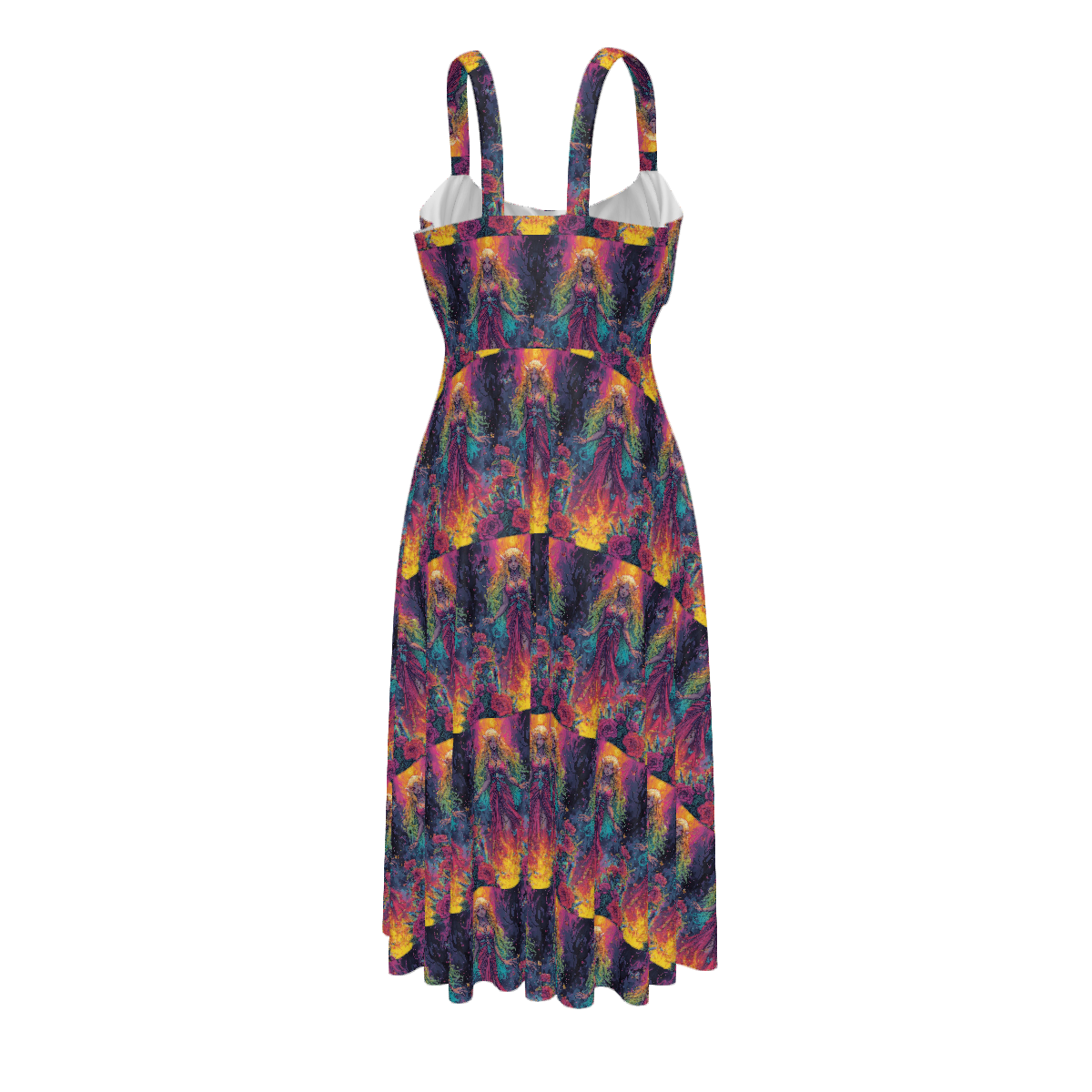 All Over Print Women's Suspender Casual Dress