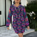 Rainbow Goddess Gothic Style Hoodie Dress