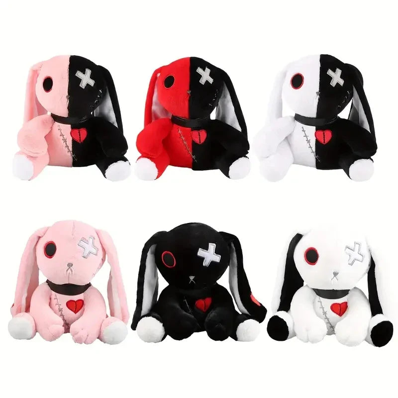 Creepy Goth Bunny Plush