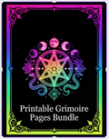 Printable Grimiore Pages Bundle 1