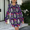 Occult Goddess Gothic Style Hoodie Dress 1