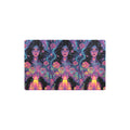 “Ultra‑detailed hyper‑saturated rainbow illustration of Lilith with two glowing cats prowling at her feet in a candlelit enchanted garden, rainbow roses exploding in color, floating neon rainbow crystals, rain (23)